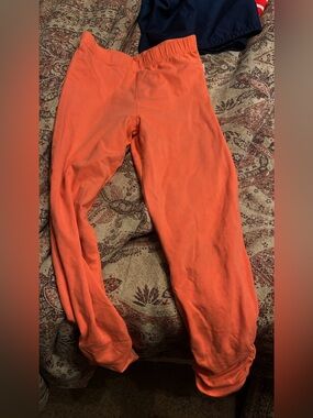 Ruffle Butts Orange Girls Casual Bottoms